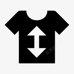 t恤尺码衬衫尺寸商店尺码表图标高清图片