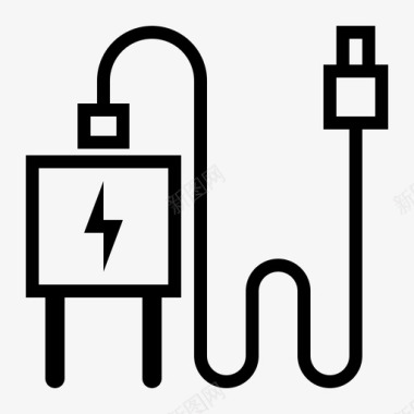 短信手机icon充电器电池充电图标图标