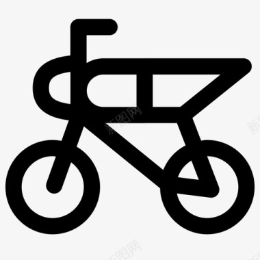 旧摩托车自行车交通工具图标图标