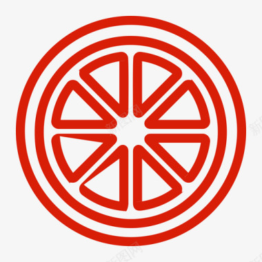 扁平橙子橙子图标