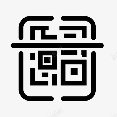 二维码icon二维码扫描图标图标