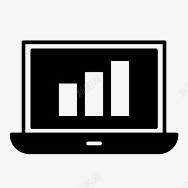 笔记本统计图表统计笔记本电脑统计图标图标