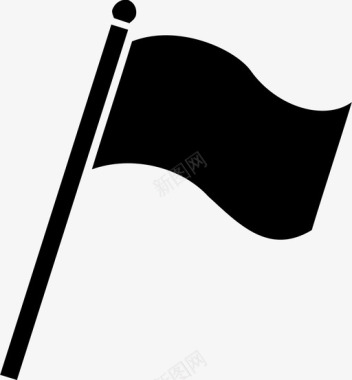 旗帜飘扬的旗帜旗帜图标图标