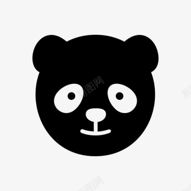 熊猫熊猫动物图标图标