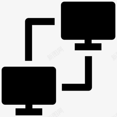 显示哭计算机显示器网络图标图标