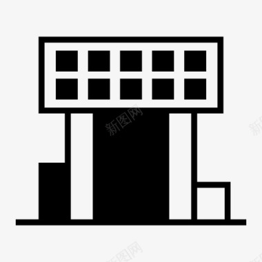 办公楼建筑图建筑公寓酒店图标图标