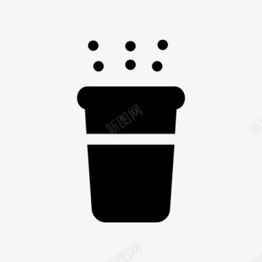 胡椒罐杯子厨房图标图标