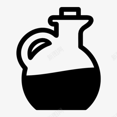 油瓶油壶橄榄油图标图标