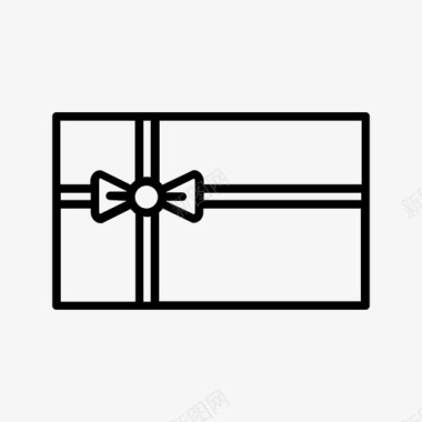 礼品盒圣诞节新年图标图标