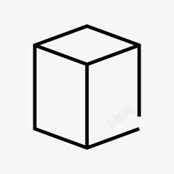 长方体形状画长方体长方体立方体图标高清图片