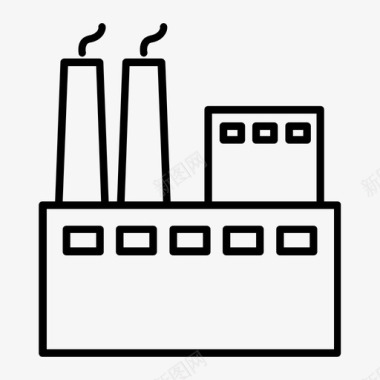 工厂电压表工业建筑工厂图标图标