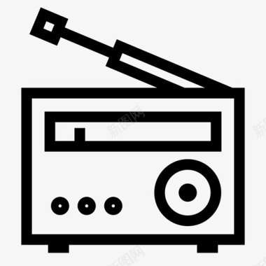 收音机数字收音机在线收音机图标图标
