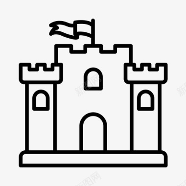 方特魔法城堡城堡童话幻想图标图标