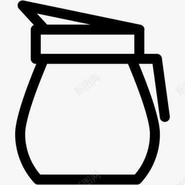 水壶果汁牛奶图标图标