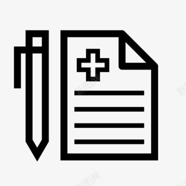 医疗文件表格信息图标图标