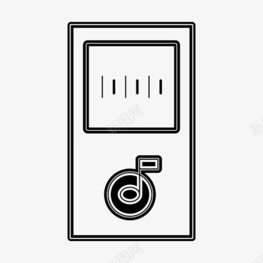 随身方便ipodmp4播放器音乐图标图标