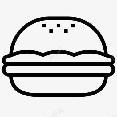 汉堡吃喝图标图标