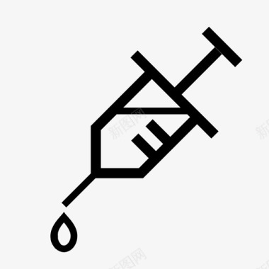 医疗健康医疗APP界面注射器注射医疗图标图标