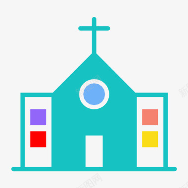 教堂基督教会上帝图标图标