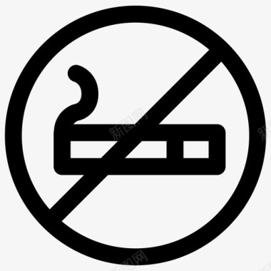 禁烟区香烟禁烟图标图标