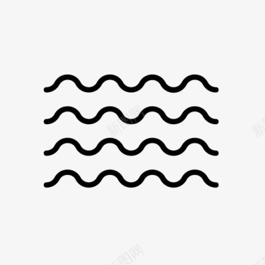 海图案波浪图标图标