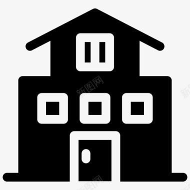 别墅住宅豪宅图标图标