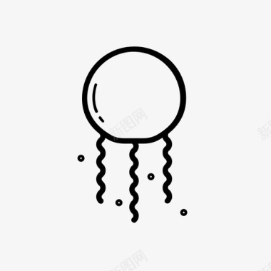 水母泡泡梳状水母图标图标