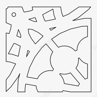 瓷砖地板几何图形图标图标