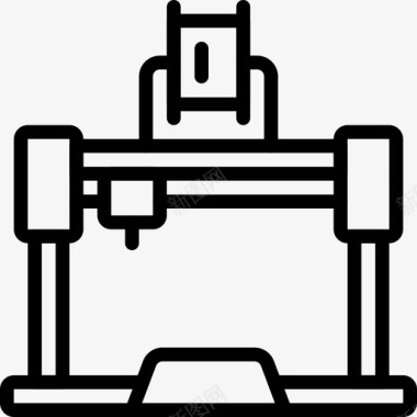 天猫3D打印机打印3d打印轮廓图标图标