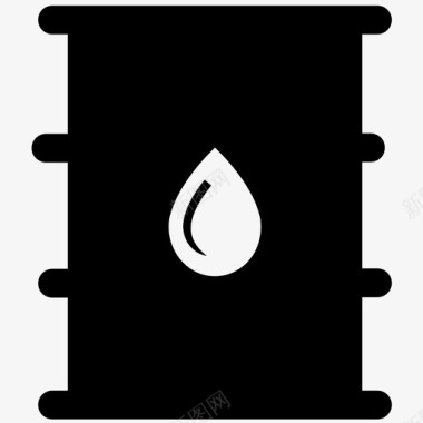 燃料油桶加油站图标图标