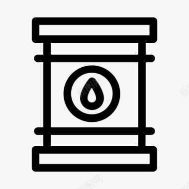 油桶矢量油桶动力和能源图标图标