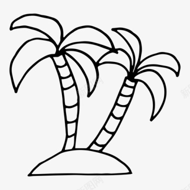 棕榈树树树木图标图标
