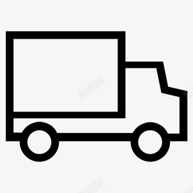 物流送货汽车卡车图标图标