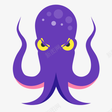 多色的羽毛Octopus图标