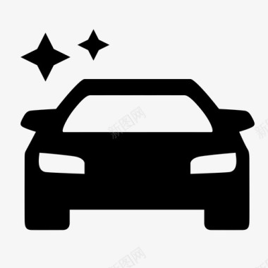 汽车logo汽车美容图标