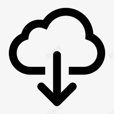云中上载数据icloud图标图标