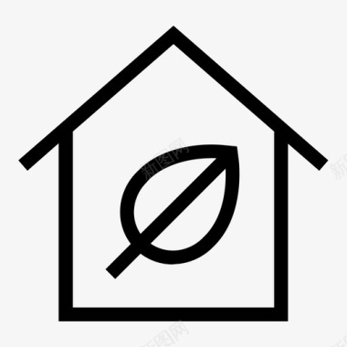 家居环保绿色图标图标