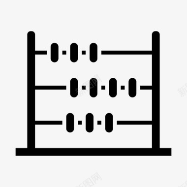 古算盘算盘商业计算器图标图标