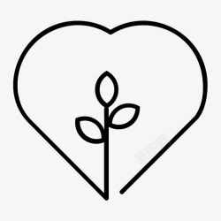 树园爱花园花树图标高清图片