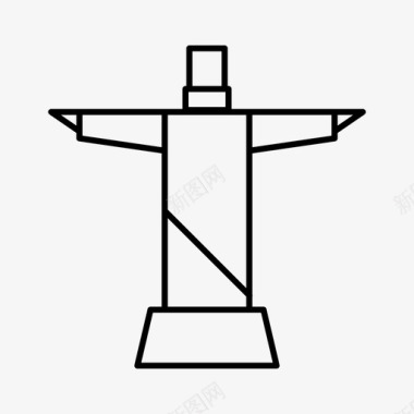 巴西标志里约热内卢基督像-巴西图标