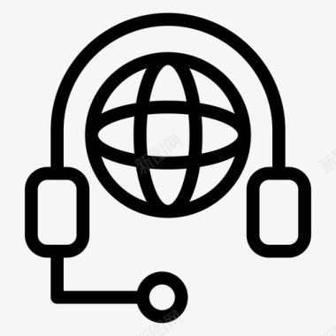 服务赢世界世界帮助服务图标图标
