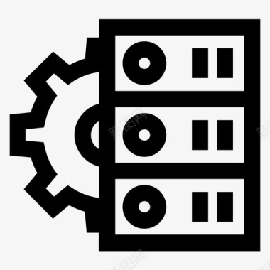 自动化设计数据库自动化计算图标图标