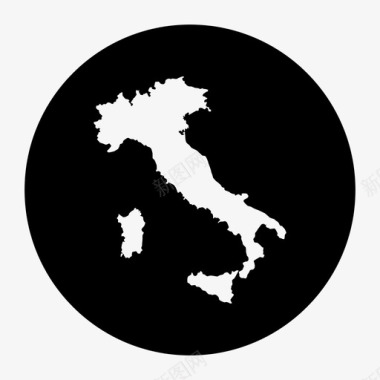 意大利地图欧洲欧洲地图图标图标