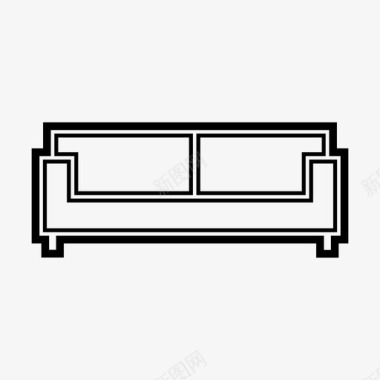 沙发客厅休息室图标图标