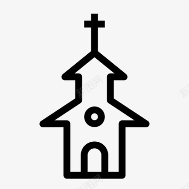庆典边框教堂天主教庆典图标图标