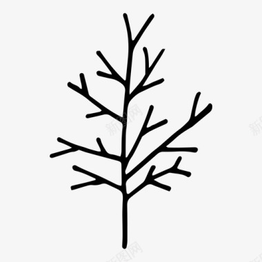 冬天指路牌树树枝冬天图标图标