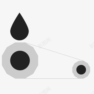 齿轮造型润滑机构齿轮图标图标