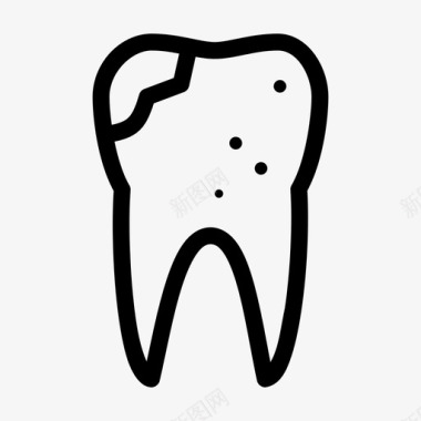 小牙齿牙齿牙医健康图标图标