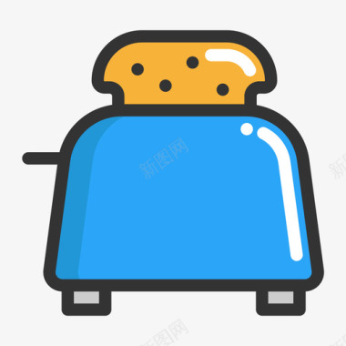多色图标烤面包机-Toaster图标