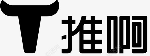 推行李箱推啊牛头logo图标